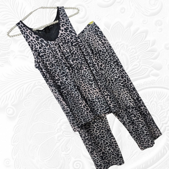 Apt. 9 Other - Capri Pajama Set Leopard Print